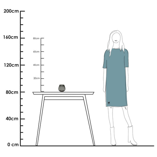 Waxinelichthouder - Tasman XS grey (set van 2 stuks)