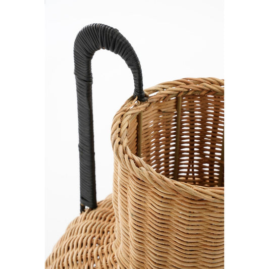 Loulou Decoratie Vaas - H42 x Ø40 cm - Rotan - Bruin
