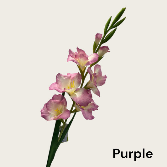 Geurende gladiolen | Zijden kunstbloem | Lengte 91cm 1pcs