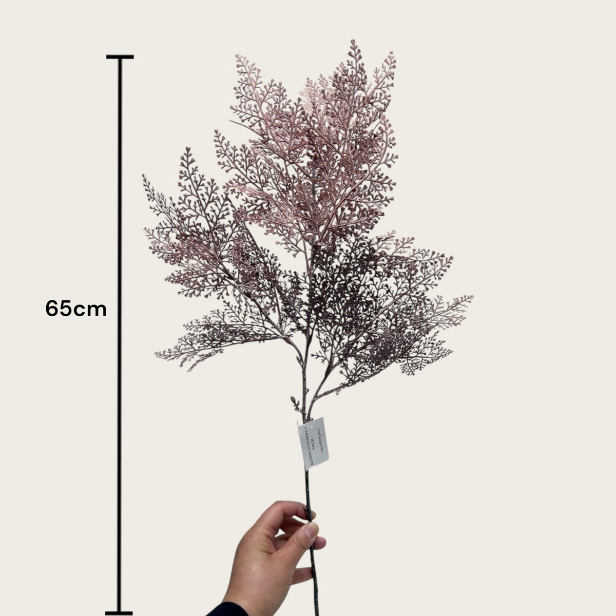 Perzische bladeren | Zijden kunstbloem | Lengte 96cm  1pcs