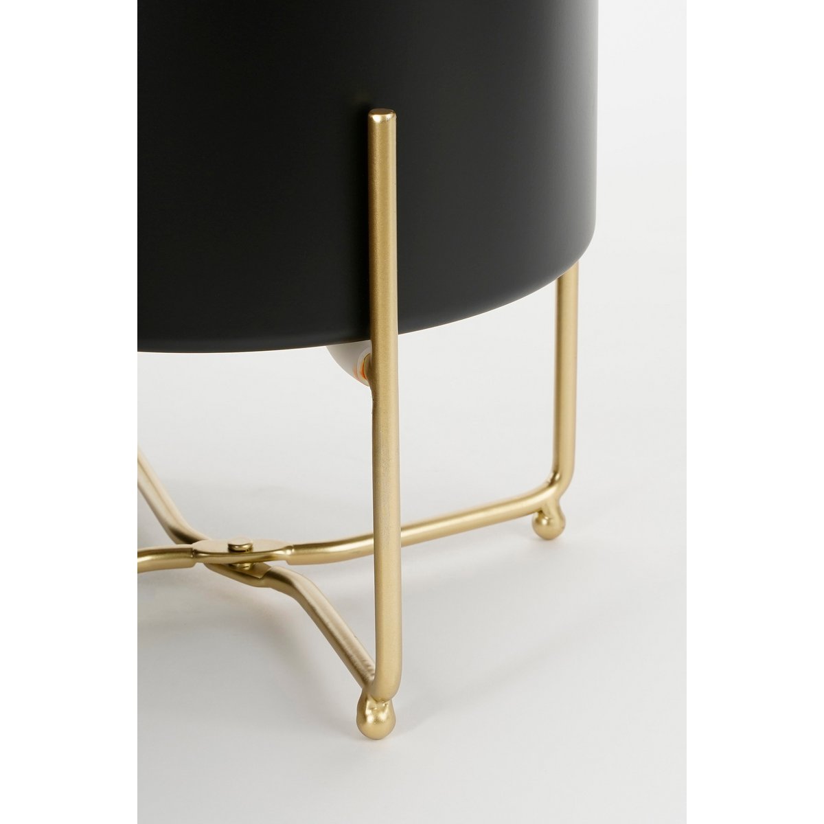 Yara Bloempot op Standaard - Set van 3 - H32 x Ø24 cm - Zwart