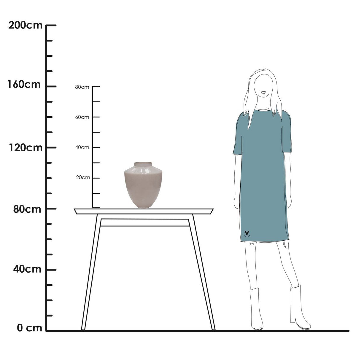 Vaas - Tugela matte ivory