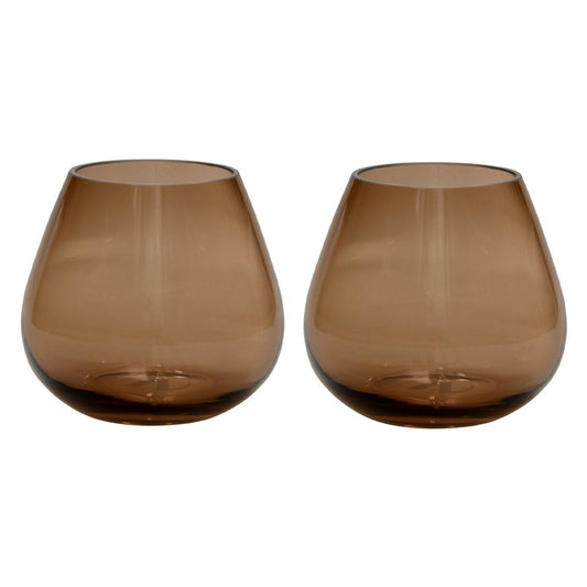 Waxinelichthouder - Tasman XS taupe (set van 2 stuks)