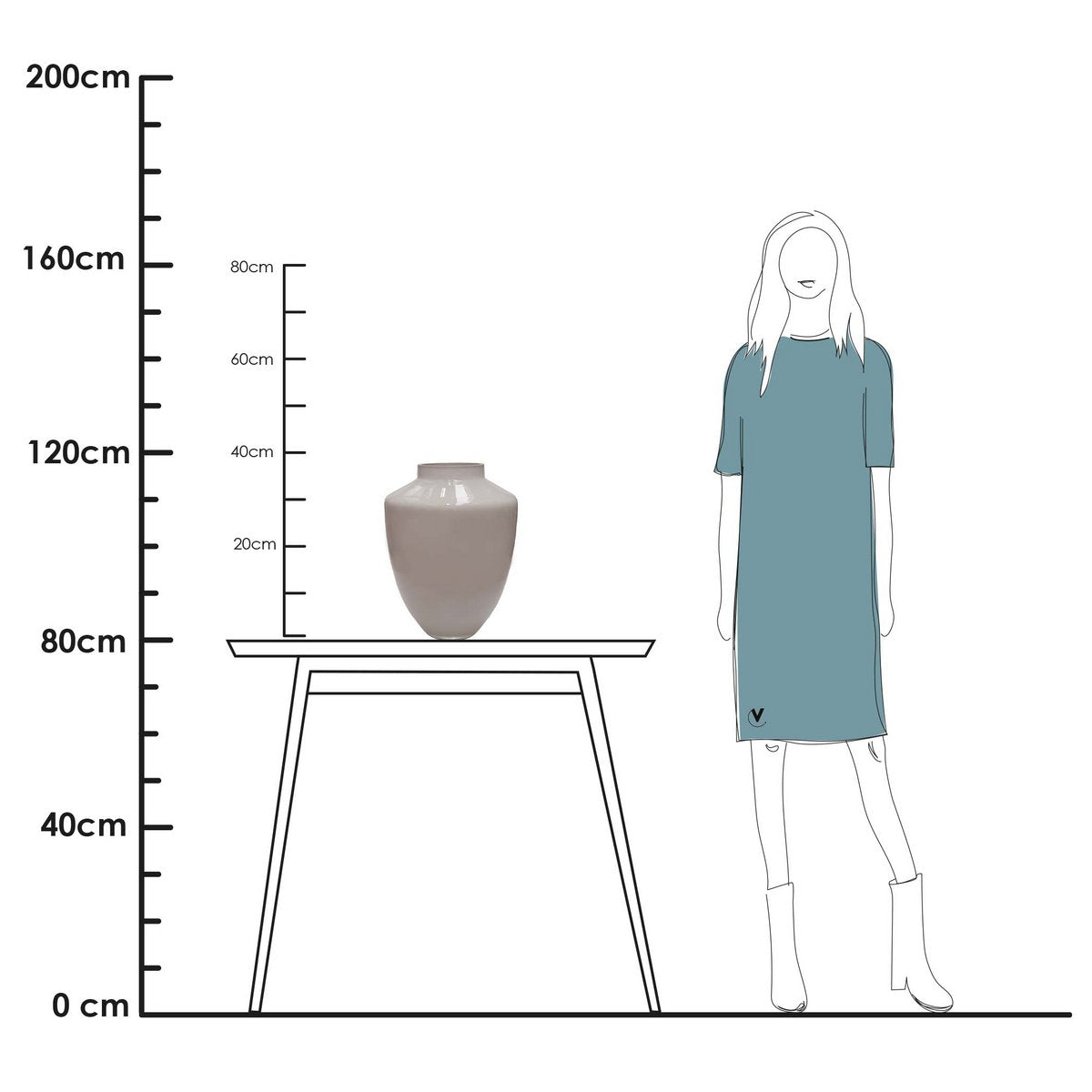 Vaas - Tugela matte ivory