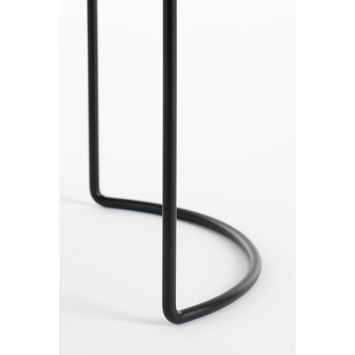 Petry Bloempot op Standaard - Set van 3 - L27 x B25 x H51 cm - Metaal - Zwart