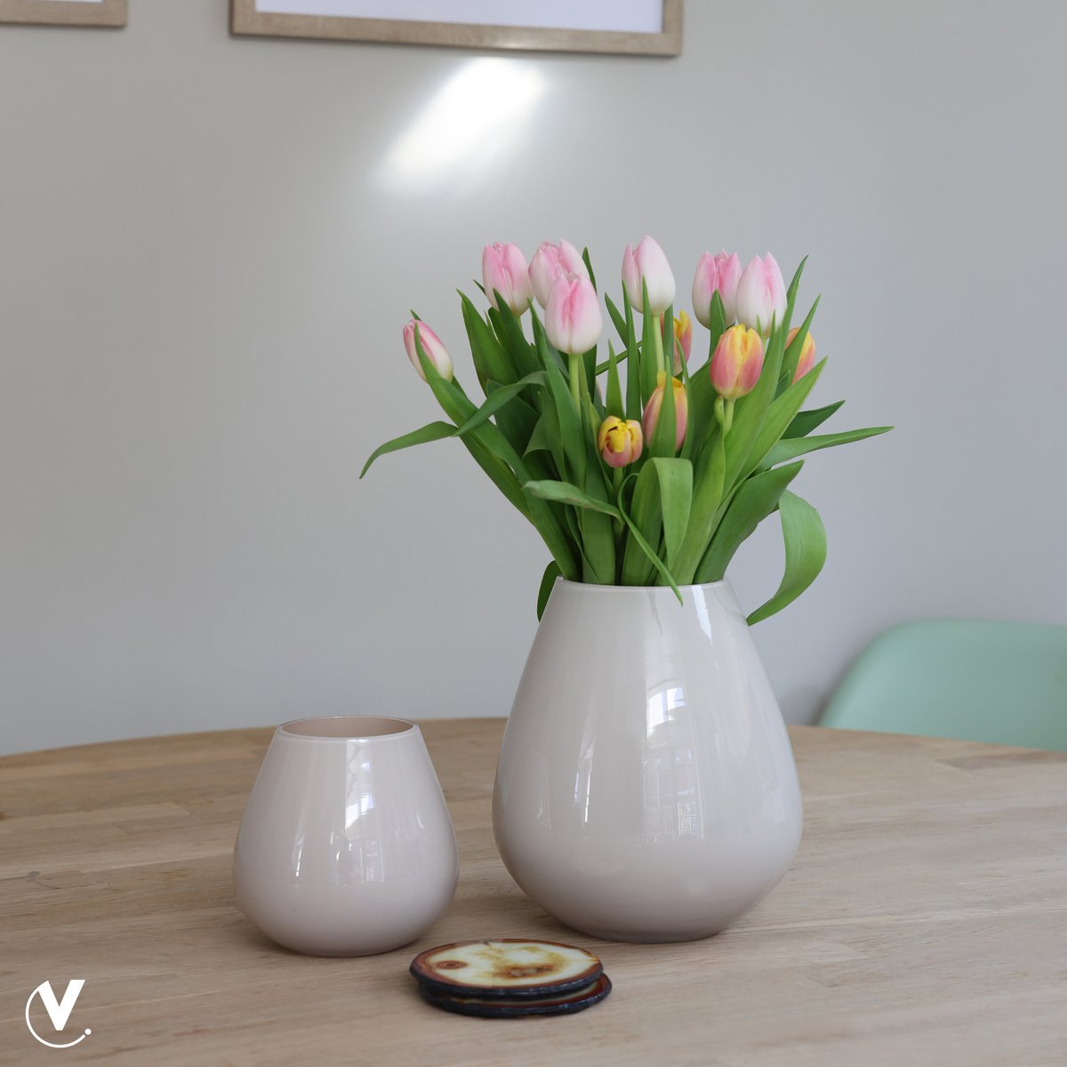 Waxinelichthouder - Tasman XS ivory (set van 2 stuks)