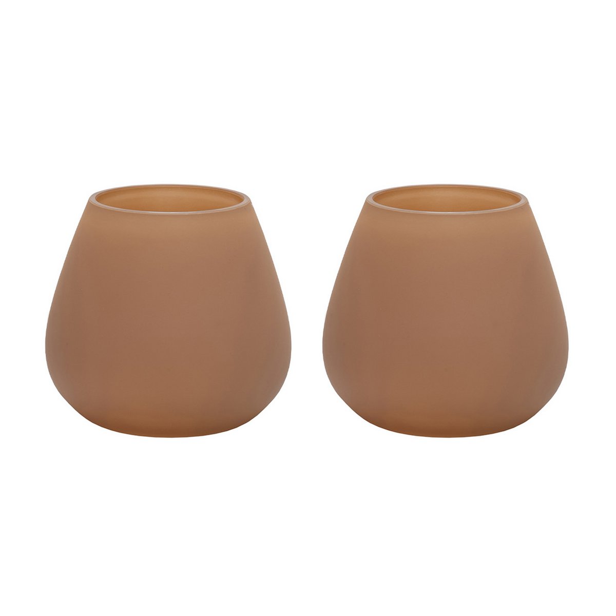 Waxinelichthouder - Tasman XS matte sand (set van 2 stuks)